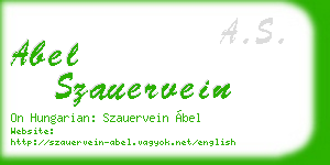abel szauervein business card