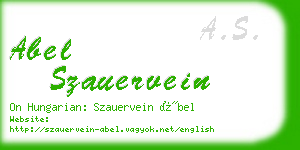 abel szauervein business card